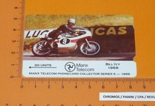 PHONE CARD MANX TELECOM 1989 TOURIST TROPHY ISLE OF MAN TT MOTO BILL IVY 1968