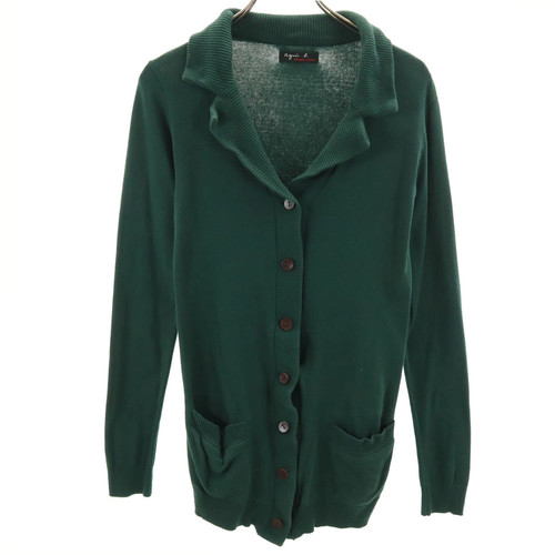 Agnes green knit jacket - green,
