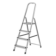 Escabeau en alu 4 marches - pliable - Echelle D17206