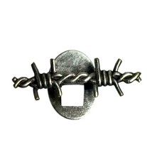 Insigne boutonnière prisonnier de guerre Fil de fer barbelé WELTER PARIS  WW2