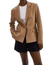 Blazer femme en cuir