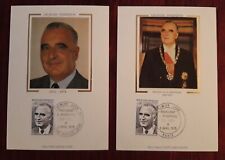 Cartes 1er Jour - Président Pompidou - Lot de 2