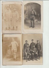 lot 4 carte photo poilus artilleurs capote poiret bleu horizon 3