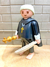 PLAYMOBIL Personnage Moine Curé Pasteur Evêque Eglise Evangéliste CUSTOM VINTAGE
