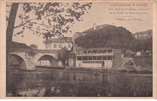 YVELINES  POISSY  " l'Esturgeon  a Poissy "  Restaurant sur la seine