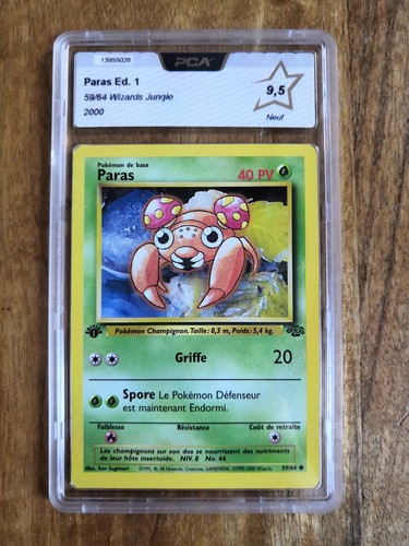 Carte pokémon paras - pokémon,