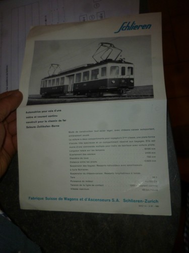 Schlienren wagon assenceur - schlienren,
