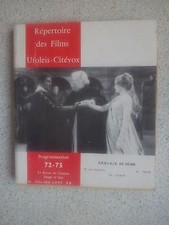 cinéma 1972/1973 répertoire des films Ufoleis Citévox - programmation 72 / 73