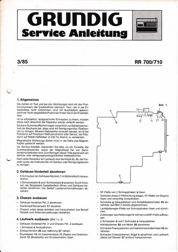 Service manuel instructions - service,
