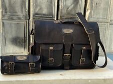 Homme Cuir Vintage Sacoche PC