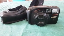 Appareil photo Argentique Samsung AF-Zoom 1050 et sacoche en cuir d'origine TBE