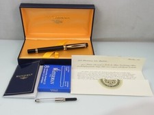 Waterman Idéal 100 Ans Allianz 18/K 750 Or Plume Stylo À Encre Étui