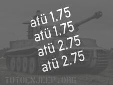 POCHOIR MARQUAGE GERMAN ATU PRESSION SIDE CAR MOTO R75 BMW KUBEL .  jeep willys