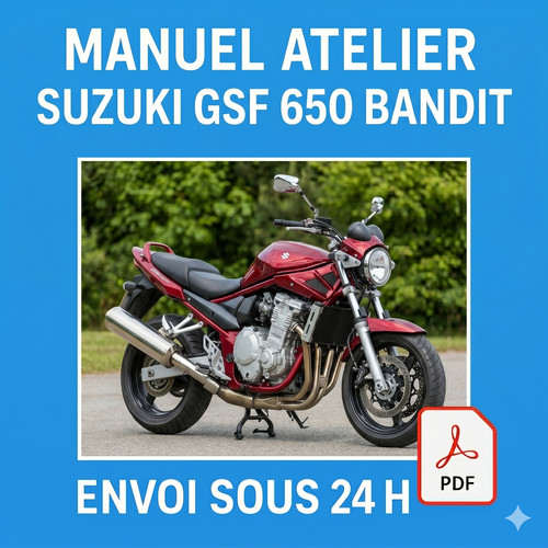 Manuel atelier suzuki - gsf, 650