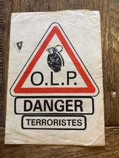 Autocollant politique - OLP -