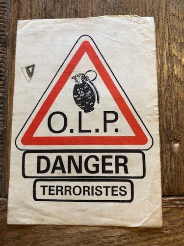 Autocollant politique olp - politique,