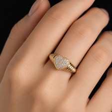 Bague En Or Jaune 14k Spectrum