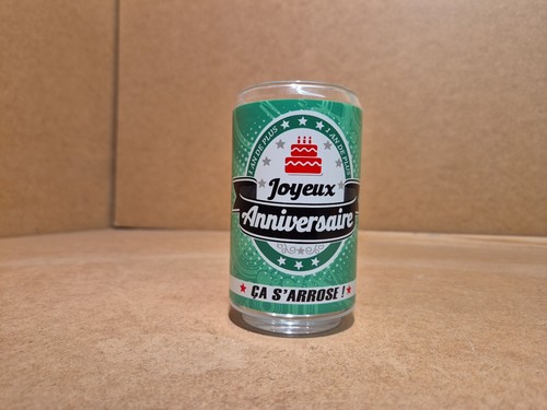 Verre canette bière joyeux - verre,