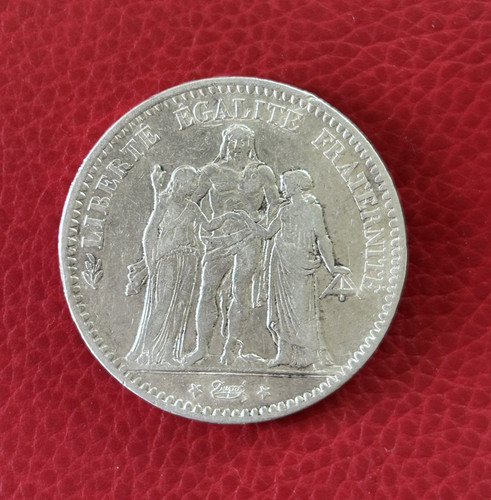 Ecu francs hercule 1875 - , 5