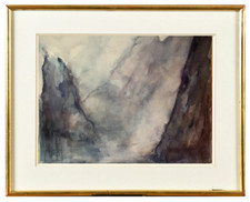 PIERRE PATUREAU (1924-2020) SUPERBE PAYSAGE ET EFFETS DE LUMIERE A BELLEY (43)