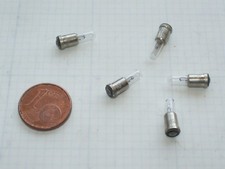 Lot de 5 pièces ampoule micro midget flanged T1 en 12V 60mA, 4 x 14 mm
