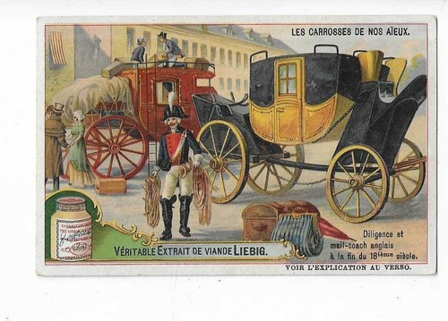 Chromo liebig les - , carrosses