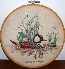 HOODED MERGANSER BIRD WALL