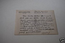 Gaston SEBIRE Lettre autographe 2