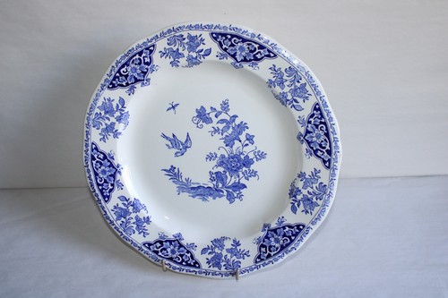 Grand plat rond faïence - plat,