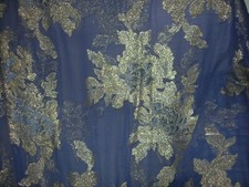 COUPON CREPE BLEU BRODE DORé