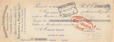 1922 MERCERIE TRESSES ET LACETS RUBANS DE SOIE TOURNY & MARS A PARIS - M. BERT