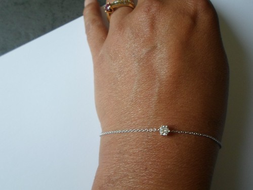 Bracelet argent massif - en,