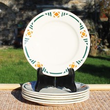 Set de 6 assiettes plates en