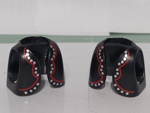 Playmobil gilets noirs - x2,