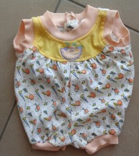 habits pour poupon ou poupée 52 cm grenouillère ou bébé