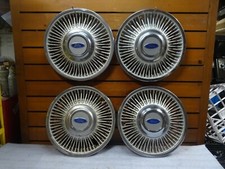 (4) OEM 1987-90 Ford Taureau Fil Rayons 15 " Enjoliveurs Roue Housses P/N