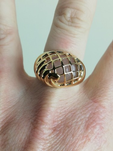 Bague ancienne plaqué - or,