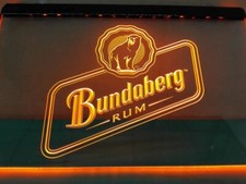 Enseigne lumineuse néon LED rhum Bundaberg pour bar club pub cadeau maison ho...