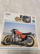 Benelli 750 sei 6 cylindres 1973 carte moto de collection Atlas Italie
