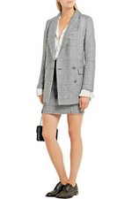 Ensemble tailleur mi-jupe + veste Prince de Galles -  Working girl sexy.