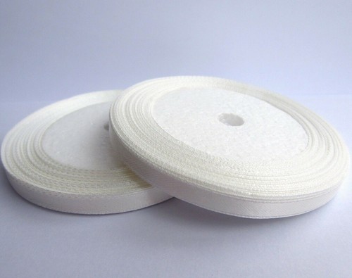 Rouleau ruban satin blanc 7mm - ruban,