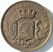 MEDAILLE DE TABLE EN BRONZE -