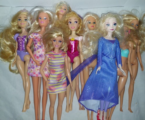 Gros lot barbies - barbies, disney