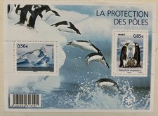 Timbres France feuillet F4350 La Protection Des Pôles 2009 - NEUF
