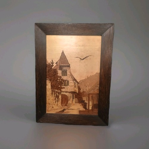 Ancien tableau marqueterie - ancien,