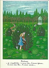 Dans la série les amoureux de Peynet : procédé lithographique