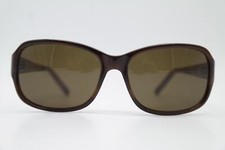 Lunettes De Soleil GEORGE GINA & LUCY DESEYEGN Marron Blanc Or Ovales Neuves