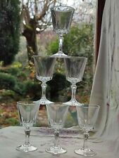 6 PETITS VERRES À LIQUEUR CRISTAL D'ARQUES MODÈLE VERSAILLES 10 CM (LOT 2)
