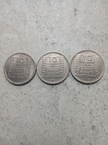 Lot piece francs turin b - lot, 10