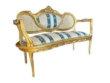 Canapé style Louis XVI doré
